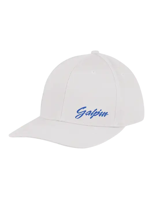 Premium Modern Structured Twill White Snapback Cap w/Galpin Ford Logo