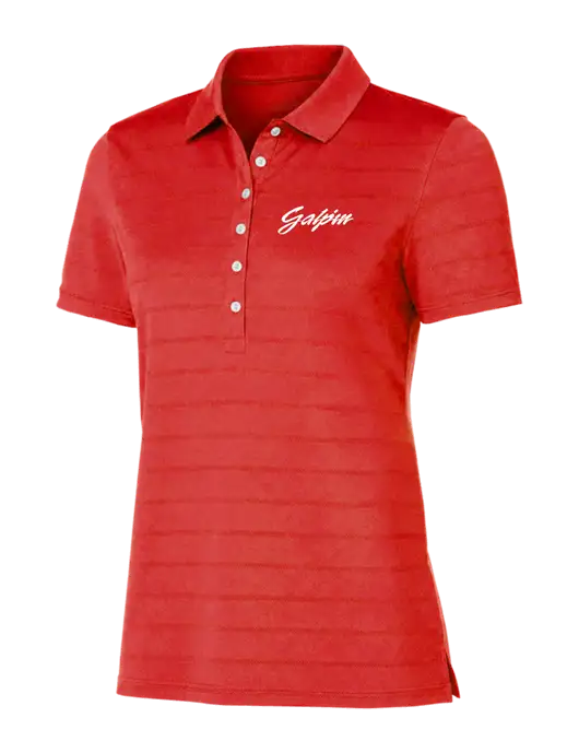 Callaway Womens Red Ventilated Polo w/Galpin Ford Logo