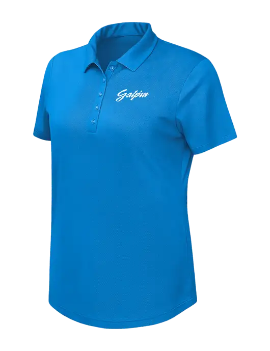 Callaway Womens Birdseye Dark Carolina Blue Polo w/Galpin Ford Logo