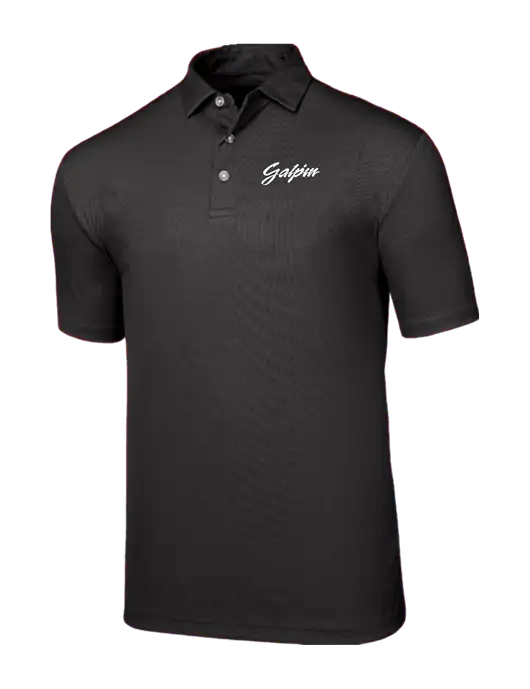 Callaway Birdseye Black Polo w/Galpin Ford Logo