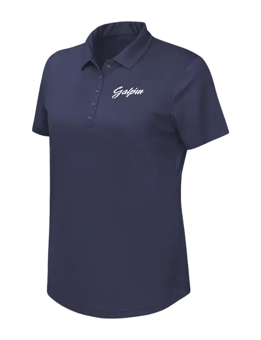 Callaway Womens Birdseye Navy Polo w/Galpin Ford Logo