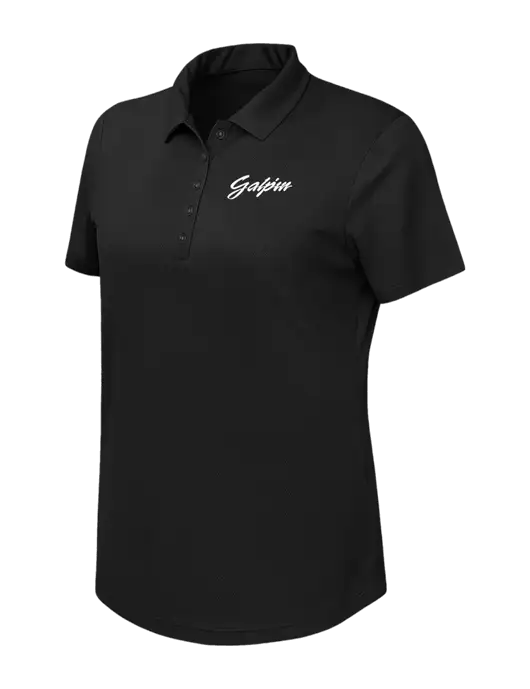 Callaway Womens Birdseye Black Polo w/Galpin Ford Logo