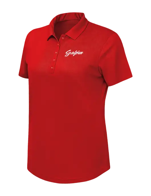 Callaway Womens Birdseye Red Polo w/Galpin Ford Logo