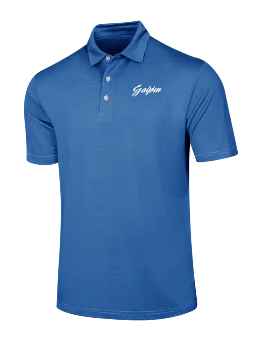 Callaway Royal Blue Fine Line Stripe Polo w/Galpin Ford Logo