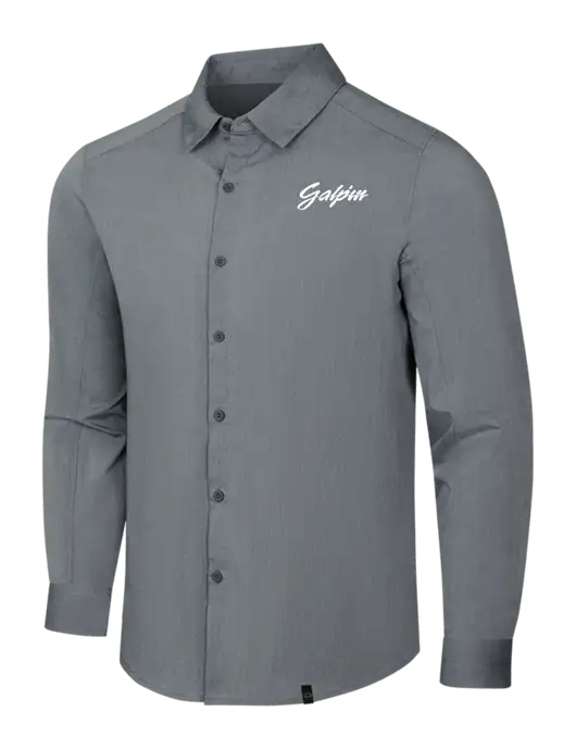 OGIO Medium Grey Heather Commuter Woven Shirt w/Galpin Ford Logo