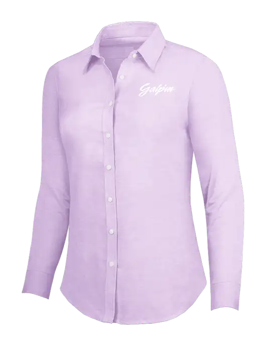 Soft Purple Womens SuperPro Oxford Shirt w/Galpin Ford Logo