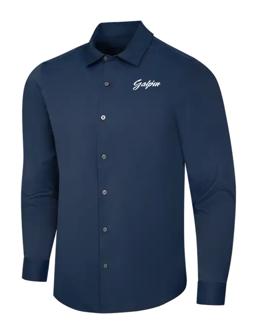 Navy City Stretch Shirt w/Galpin Ford Logo