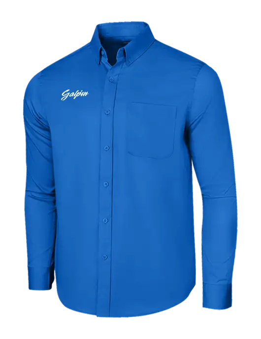 Long Sleeve Royal Blue Superpro React Twill Shirt w/Galpin Ford Logo
