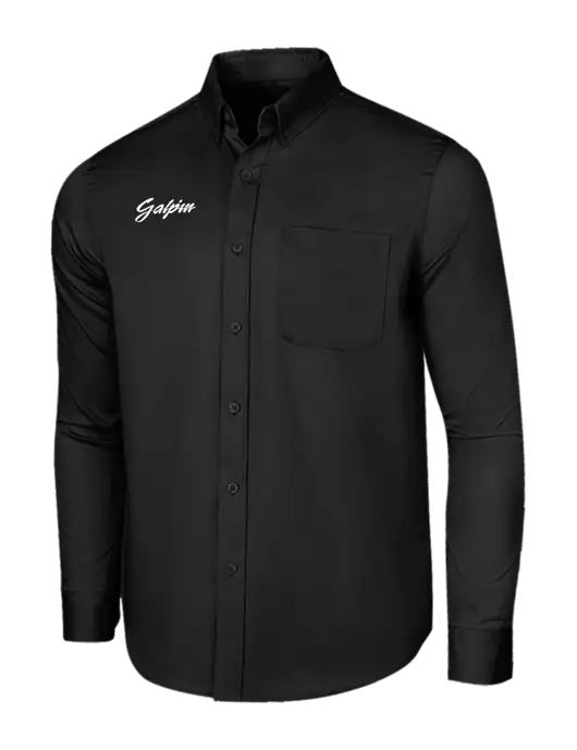 Long Sleeve Deep Black Superpro React Twill Shirt w/Galpin Ford Logo