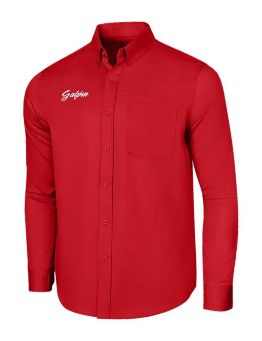 Long Sleeve Red Superpro React Twill Shirt w/Galpin Ford Logo