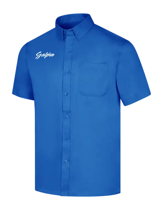 Short Sleeve Royal Blue Superpro React Twill Shirt w/Galpin Ford Logo