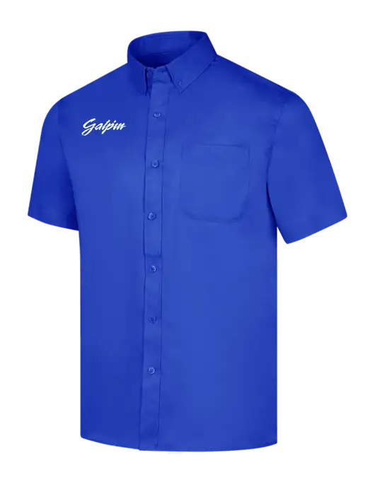 Short Sleeve Dark Royal Superpro React Twill Shirt w/Galpin Ford Logo