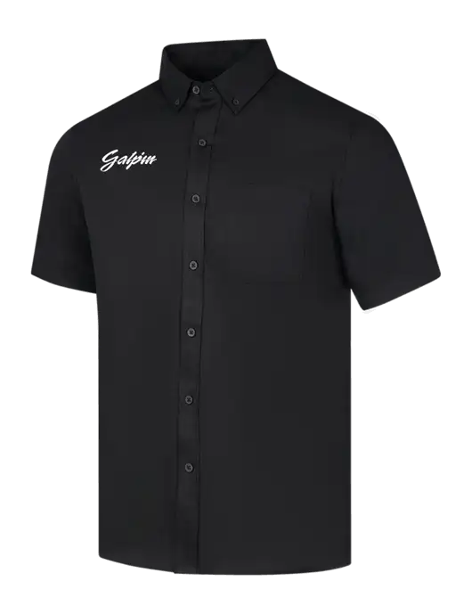 Short Sleeve Deep Black Superpro React Twill Shirt w/Galpin Ford Logo