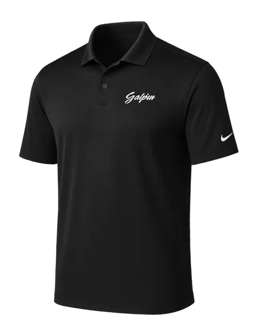NIKE Black Victory Solid Polo w/Galpin Ford Logo