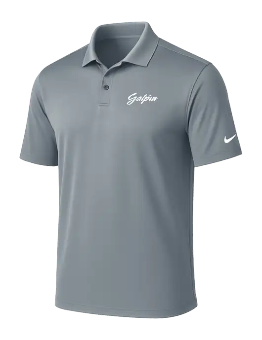 NIKE Medium Grey Victory Solid Polo w/Galpin Ford Logo
