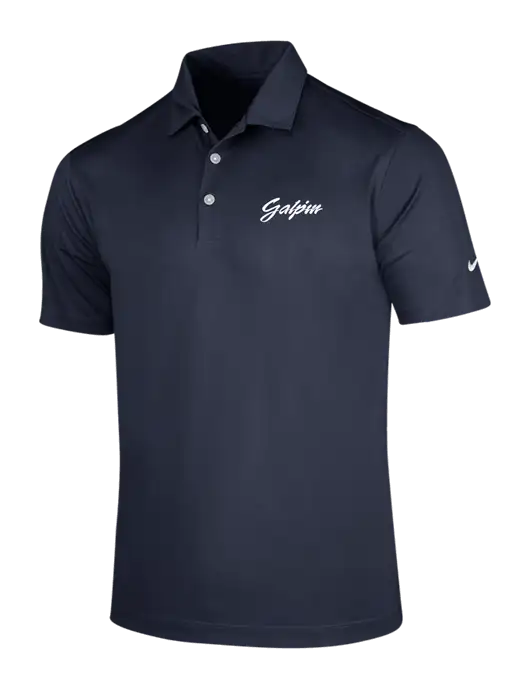 NIKE Dark Navy Dri-Fit Vertical Mesh Polo w/Galpin Ford Logo