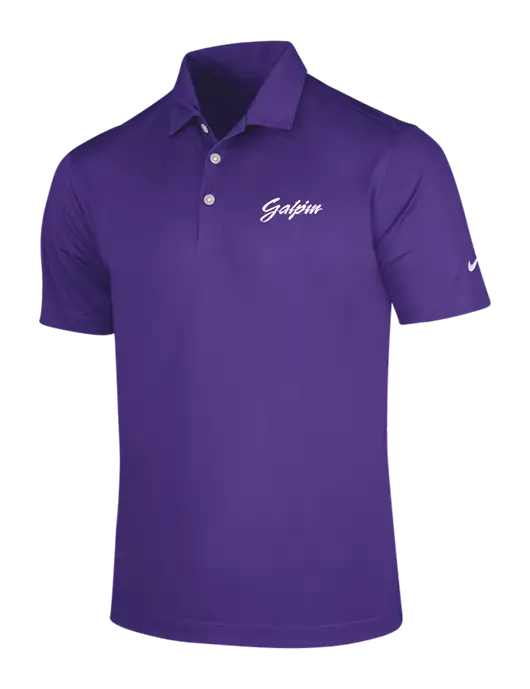 NIKE Purple Dri-Fit Vertical Mesh Polo w/Galpin Ford Logo
