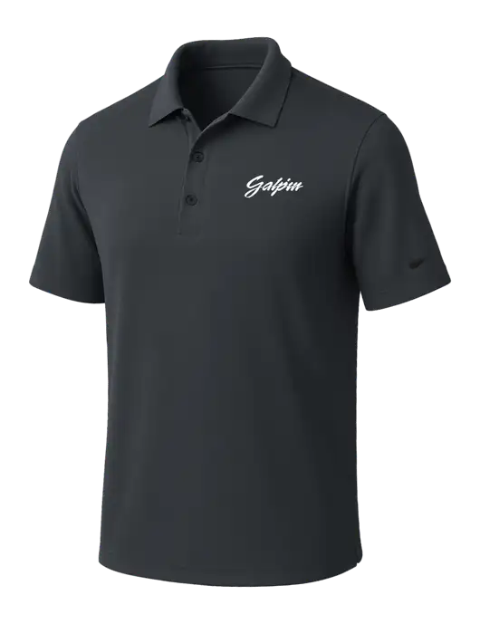 NIKE Dark Grey Dri-Fit Micro Pique Polo w/Galpin Ford Logo
