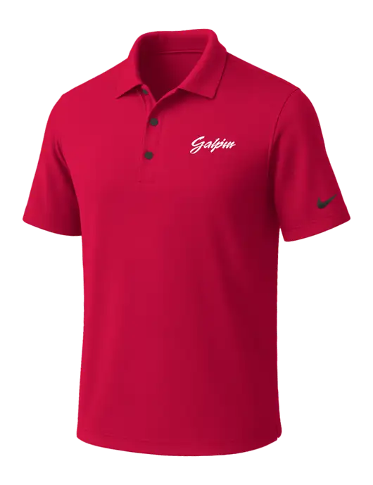 NIKE Red Dri-Fit Micro Pique Polo w/Galpin Ford Logo