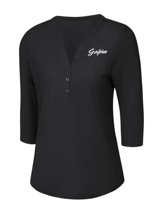 OGIO Blacktop Jewel Henley w/Galpin Ford Logo