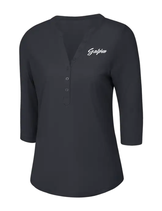 OGIO Charcoal Grey Jewel Henley w/Galpin Ford Logo