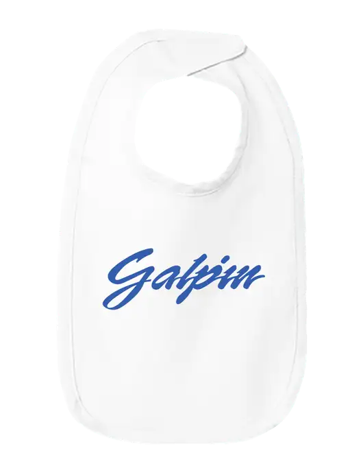 Rabbit Skins White Infant Premium Jersey Bib w/Galpin Ford Logo