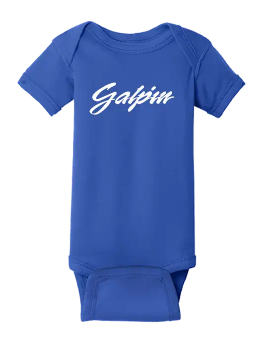Rabbit Skins Royal Infant Short Sleeve Baby Rib Bodysuit w/Galpin Ford Logo