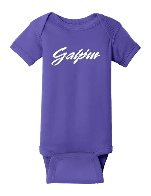 Rabbit Skins Purple Infant Short Sleeve Baby Rib Bodysuit w/Galpin Ford Logo