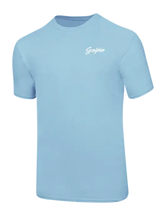 Ring Spun Light Blue 4.5 oz T-Shirt w/Galpin Ford Logo