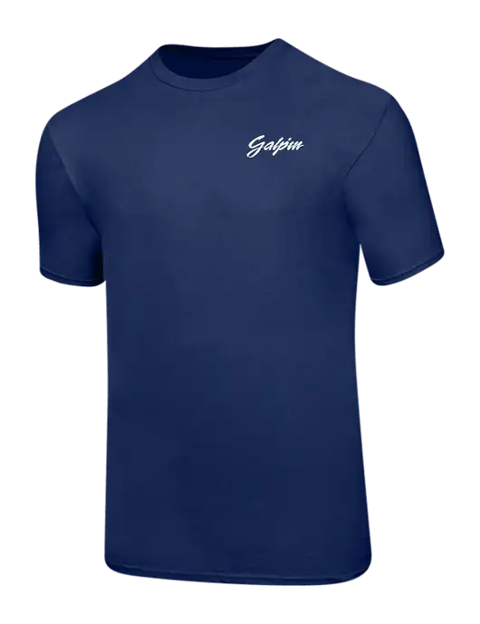 Ring Spun Navy 4.5 oz T-Shirt w/Galpin Ford Logo