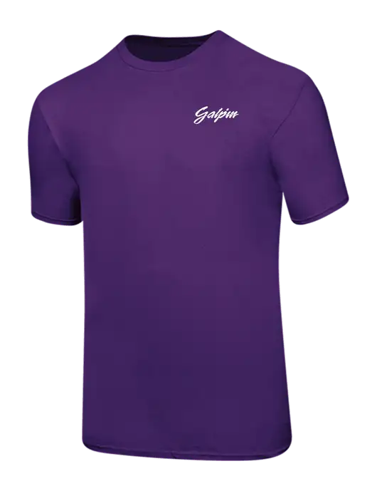 Ring Spun Purple 4.5 oz T-Shirt w/Galpin Ford Logo