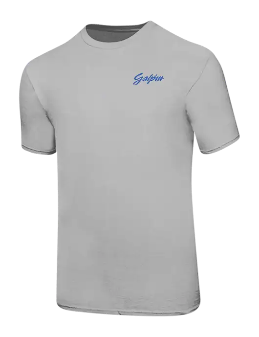Ring Spun Silver 4.5 oz T-Shirt w/Galpin Ford Logo