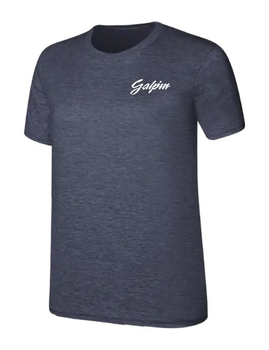 Womens Ring Spun Heather Navy 4.5 oz T-Shirt w/Galpin Ford Logo