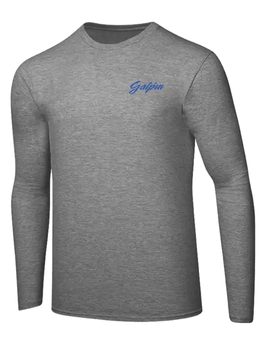 Ring Spun Light Heather Grey 4.5 oz Long Sleeve T-Shirt w/Galpin Ford Logo