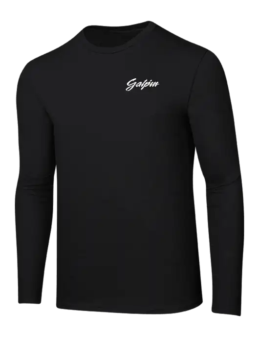 Ring Spun Jet Black 4.5 oz Long Sleeve T-Shirt w/Galpin Ford Logo