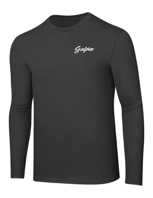 Ring Spun Charcoal 4.5 oz Long Sleeve T-Shirt w/Galpin Ford Logo