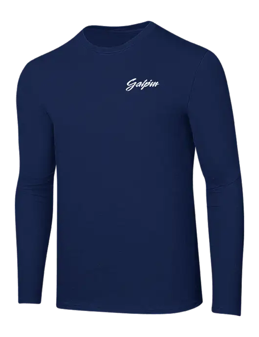 Ring Spun Navy 4.5 oz Long Sleeve T-Shirt w/Galpin Ford Logo