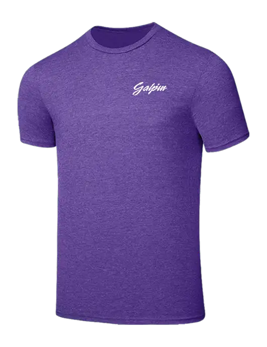 Seriously Soft Heathered Purple T-Shirt w/Galpin Ford Logo
