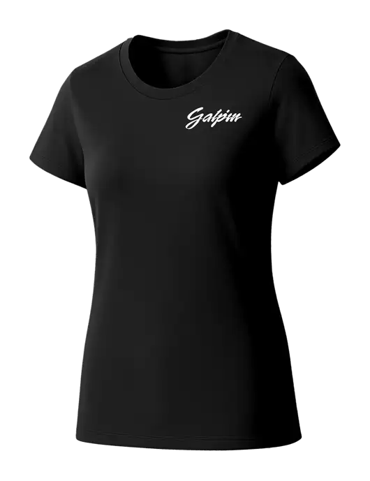 Womens Seriously Soft Black T-Shirt w/Galpin Ford Logo