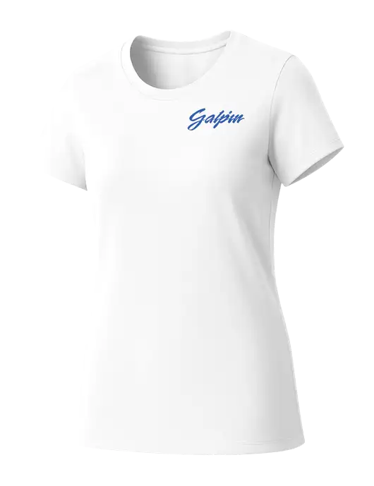 Womens Seriously Soft White T-Shirt w/Galpin Ford Logo