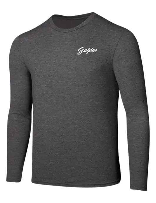 Seriously Soft Heathered Charcoal Long Sleeve T-Shirt w/Galpin Ford Logo