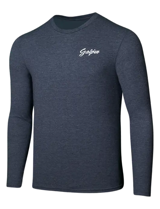 Seriously Soft Heathered Navy Long Sleeve T-Shirt w/Galpin Ford Logo