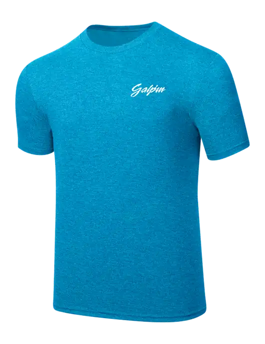 Simply Soft Sapphire Blue Frost 4.5oz  Poly/Combed Ring Spun Cotton T-Shirt w/Galpin Ford Logo