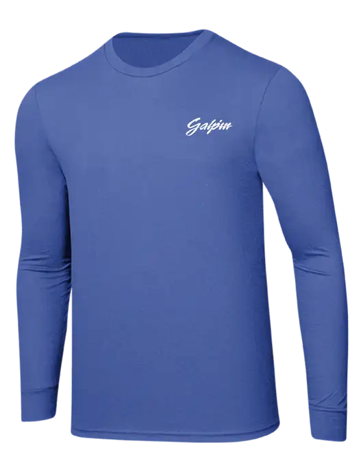Simply Soft Long Sleeve Royal Frost 4.5 oz, Poly/Combed Ring Spun Cotton T-Shirt w/Galpin Ford Logo