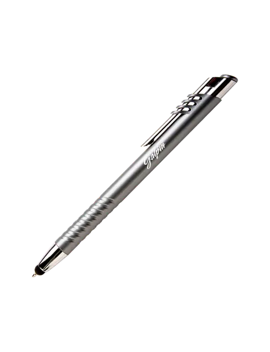Schirhart Grey Stylus Pen - Blue Ink w/Galpin Ford Logo