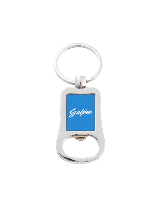 Silver & Blue Bottle Opener Keychain w/Galpin Ford Logo