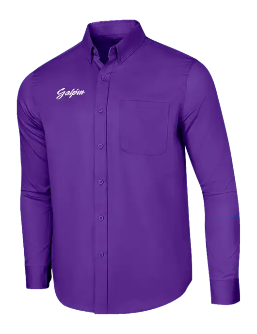 Long Sleeve Purple Superpro React Twill Shirt w/Galpin Ford Logo