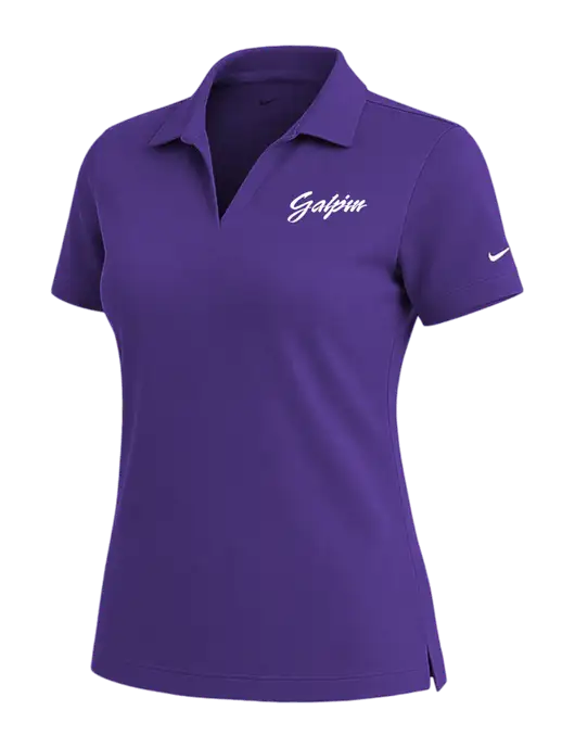 NIKE Purple Womens Dri-Fit Micro Pique Polo w/Galpin Ford Logo