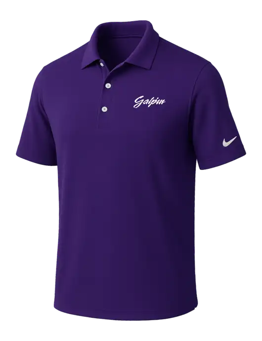 NIKE Purple Dri-Fit Micro Pique Polo w/Galpin Ford Logo
