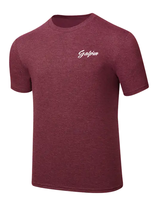 Simply Soft Maroon Frost 4.5oz  Poly/Combed Ring Spun Cotton T-Shirt w/Galpin Ford Logo